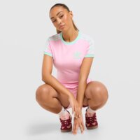 Koszulka damska ADIDAS T-SHIRT BABY TEE kv8502 kolor różowy