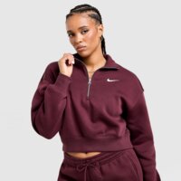 Damska bluza NIKE BLUZA W NSW PHNX FLC CRP dq5767-652 kolor bordowy