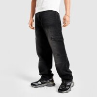 Spodnie męskie HOODRICH SPODNIE SCRIPT CARGO DNM WSH BLK hr04250366 kolor czarny