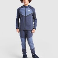 Bluza dziecięca NIKE BLUZA Z KAPTUREM B NSW TCH FLC MIX FZ io1285-437 kolor granatowy