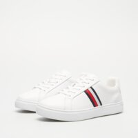 Damskie buty TOMMY HILFIGER ESSENTIAL COURT SNEAKER STRIPES fw0fw07779ybs kolor biały