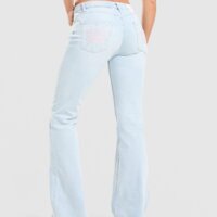 Spodnie damskie JUICY COUTURE SPODNIE LOW RISE DENIM CROWN jcjdw532211 kolor niebieski