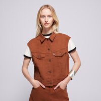 Damski bezrękawnik LEVI'S BEZRĘKAWNIK SHRUNKEN 90S VEST 001w2-0003 kolor brązowy