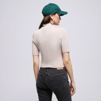 Koszulka damska NIKE T-SHIRT W NSW ESSNTL RIB MOCK SS TOP dv7958-272 kolor beżowy