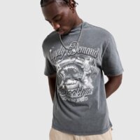 Koszulka męska SUPPLY&DEMAND T-SHIRT CHROME GRILL TEE BLK-BLK suptm17814007 kolor szary
