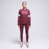 Spodnie damskie FILA LEGGINGS STRIPE LEGGNG BRG/PK adelasiagrape kolor bordowy