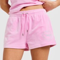 Spodenki damskie JUICY COUTURE SZORTY DMNT HEART LOGO SHT PINK jcjdw377346 kolor różowy