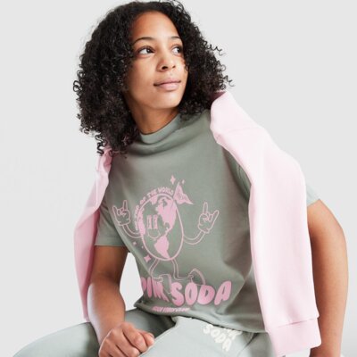 PINK&SODA  T-SHIRT WORLD TEE