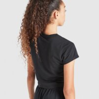Koszulka dziecięca NIKE T-SHIRT NSW SLIM MOD CROP G hf7010-010 kolor czarny