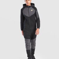 Bluza dziecięca NIKE BLUZA Z KAPTUREM B NSW TCH FLC FZ io1285-010 kolor czarny