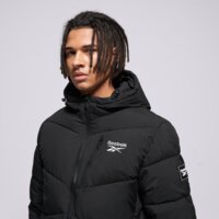 Męska kurtka zimowa REEBOK KURTKA ZIMOWA STRETCH PUFFER omrb1567_black kolor czarny