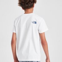 Koszulka dziecięca THE NORTH FACE T-SHIRT BOX GEO T WHITE/BLUE B nf0a8ehfc1s1 kolor biały