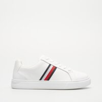 Damskie buty TOMMY HILFIGER ESSENTIAL COURT SNEAKER STRIPES fw0fw07779ybs kolor biały