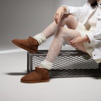 Damskie buty EMU AUSTRALIA STINGER MICRO w10937chestnut kolor brązowy