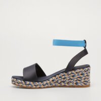 Klapki damskie TOMMY HILFIGER COLORFUL WEDGE SATIN SANDAL fw0fw079130g3 kolor multicolor