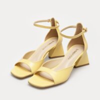 Klapki damskie SYMBIOSIS MADELEINE sywf123007 kolor żółty