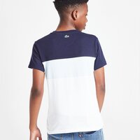 Koszulka dziecięca LACOSTE T-SHIRTCUT AND SEW TEE NVY/WH tj69521wc kolor granatowy