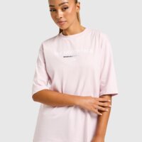 Koszulka damska THE NORTH FACE T-SHIRT GRADIENT FLOW OVERSIZE TEE nf0a8f7ybp61 kolor różowy