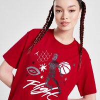 Koszulka damska JORDAN T-SHIRT JDN FLIGHT GR T RED TEE dx0394-687 kolor czerwony