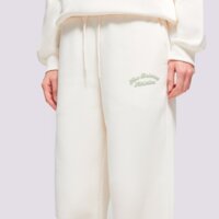 Spodnie damskie NEW BALANCE SPODNIE LINEAR HERITAGE FLEECE WIDE LEG PANT wp53902pef kolor beżowy