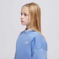 Bluza dziecięca NIKE BLUZA G NSW CLUB FLC OVRSZD CREW LBR GIRL fd2923-494 kolor niebieski