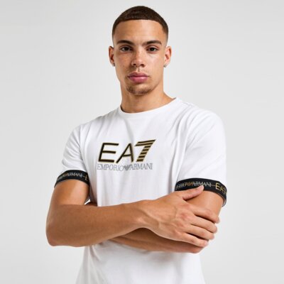 EMPORIO ARMANI 7 T-SHIRT TAPE LL T WHT/GLD/BLK