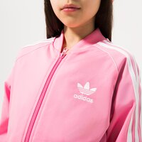 Bluza dziecięca ADIDAS BLUZA ROZPINANA SST TRACK TOP GIRL hk0299 kolor różowy