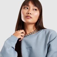 Damska bluza REEBOK BLUZA RICHARD CROPPED CREWNECK SWEATSHIRT 100241205 kolor niebieski