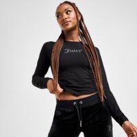 Top damski JUICY COUTURE TOP DMNT SLIM LS T BLK jcjdw336101 kolor czarny