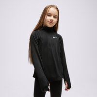 Bluza dziecięca NIKE BLUZA (G)(F)LS HZ RUN TOP BLK SWEATSHIRT dm8450-010 kolor czarny