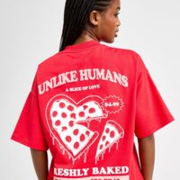 Koszulka damska UNLIKE HUMANS T-SHIRT PIZZA TSHT ulhtw10289330 kolor czerwony