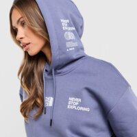 Damska bluza THE NORTH FACE BLUZA Z KAPTUREM OVERSIZE LOCATION nf0a8f7rbtr1 kolor granatowy
