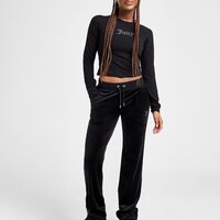 Spodnie damskie JUICY COUTURE SPODNIE DMNT LOGO VLR PANT BLK jcjdw187101 kolor czarny