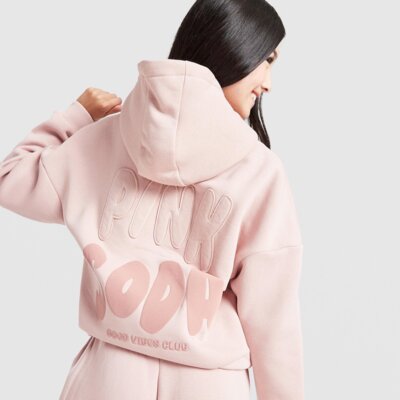 PINK&SODA  BLUZA Z KAPTUREM MIX OH HD