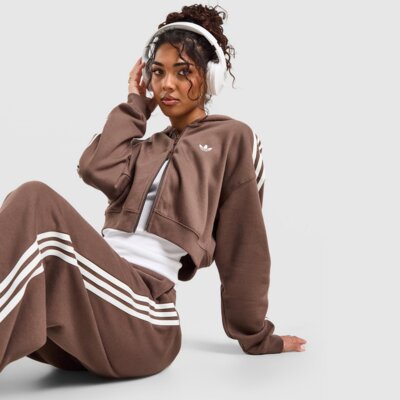 ADIDAS BLUZA ROZPINANA Z KAPTUREM 3S CROPPED HOOD