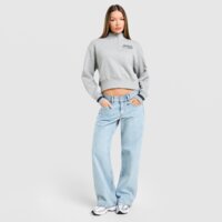 Damska bluza NIKE BLUZA ROZPINANA W NSW FLC 1/4 ZIP ir3611-063 kolor szary