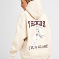 Damska bluza UNLIKE HUMANS BLUZA Z KAPTUREM TEXAS HD ulhtw10271104 kolor biały