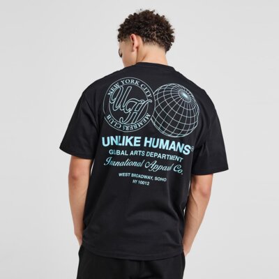 UNLIKE HUMANS T-SHIRT WIRED TEE BLK-BLK