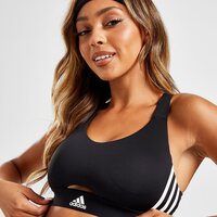 Top damski ADIDAS BRA GLAM 3S BRA BLK hj9691 kolor szary