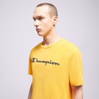 Koszulka męska CHAMPION T-SHIRT CREWNECK T-SHIRT 218284ys113 kolor musztardowy