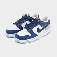 Buty dziecięce NIKE DUNK LOW BG ib7687-100 kolor granatowy