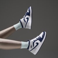 Buty dziecięce JORDAN 1 MID  dq8423-146 kolor granatowy