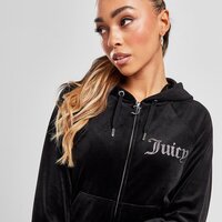 Damska bluza JUICY COUTURE BLUZA ROZPINANA Z KAPTUREM DMNT BLK jcjdw298101 kolor czarny