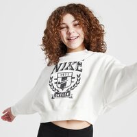 Bluza dziecięca NIKE BLUZA G NSW TREND FLC CRP CREW GIRL fz4722-133 kolor beżowy