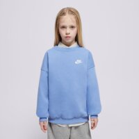 Bluza dziecięca NIKE BLUZA G NSW CLUB FLC OVRSZD CREW LBR GIRL fd2923-494 kolor niebieski