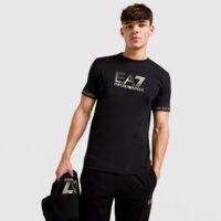 Koszulka męska EMPORIO ARMANI 7 T-SHIRT TAPE LL T BLK/GLD af132447m001152uc001 kolor czarny