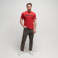 Koszulka męska TIMBERLAND T-SHIRT WORDMARK LOGO SHORT SLEEVE TEE tb0a2brnn961 kolor czerwony