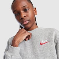 Bluza dziecięca NIKE BLUZA K NSW CLUB FLC CREW LS LBR fd3006-067 kolor szary