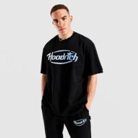 Koszulka męska HOODRICH T-SHIRT CURVE TEE BLK/BLU hr04250335 kolor czarny