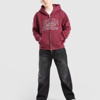 Bluza dziecięca UNLIKE HUMANS BLUZA ROZPINANA Z KAPTUREM INTER ulhtjb10373660 kolor bordowy